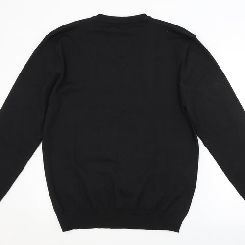 iclosam Mens Black   Pullover Jumper Size L