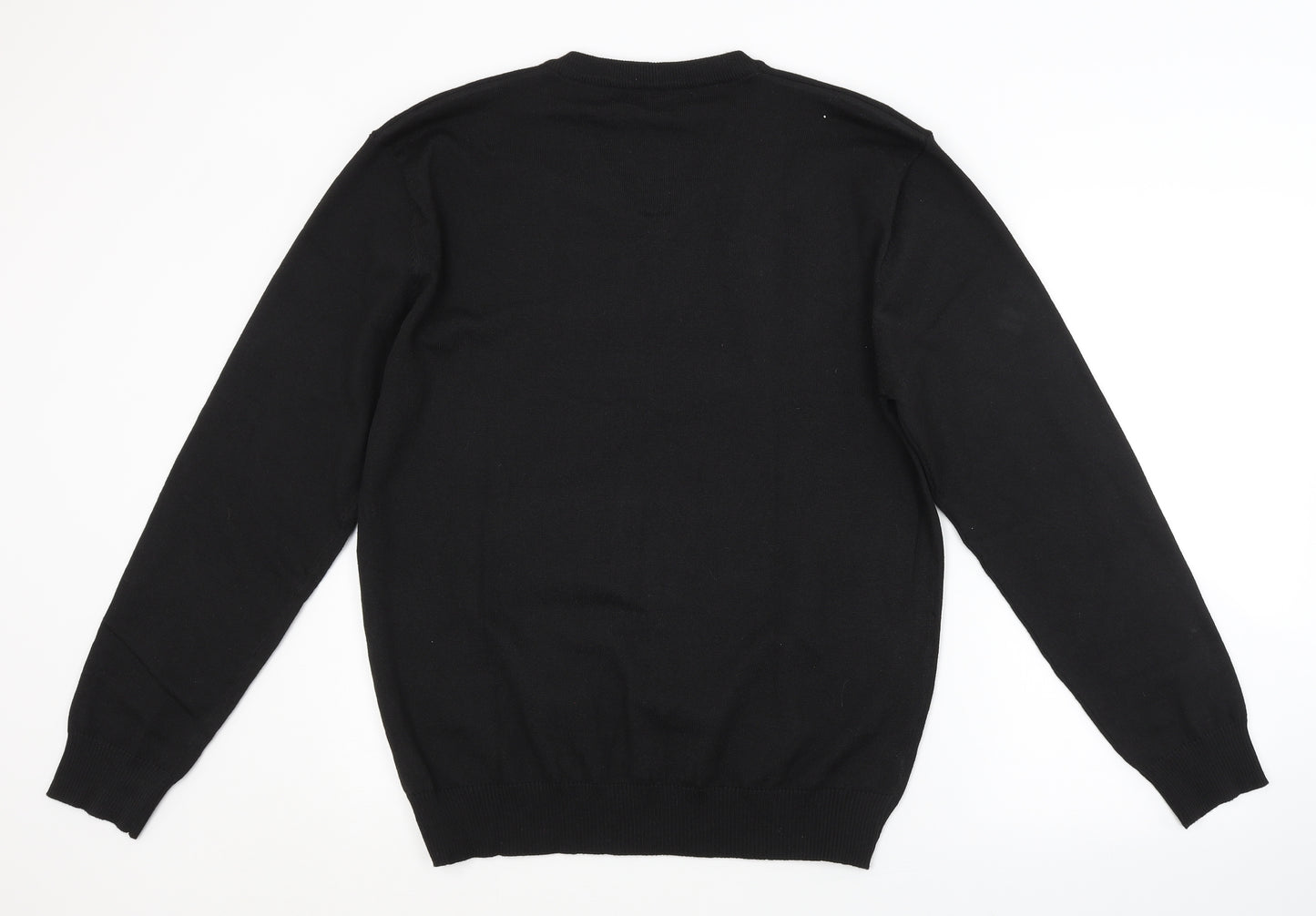 iclosam Mens Black   Pullover Jumper Size L