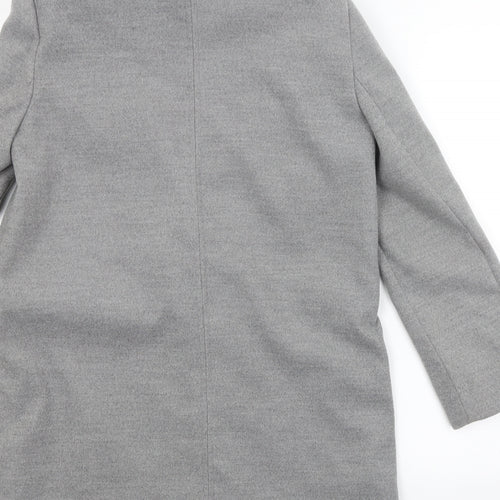 Topshop Womens Grey   Trench Coat Coat Size 10
