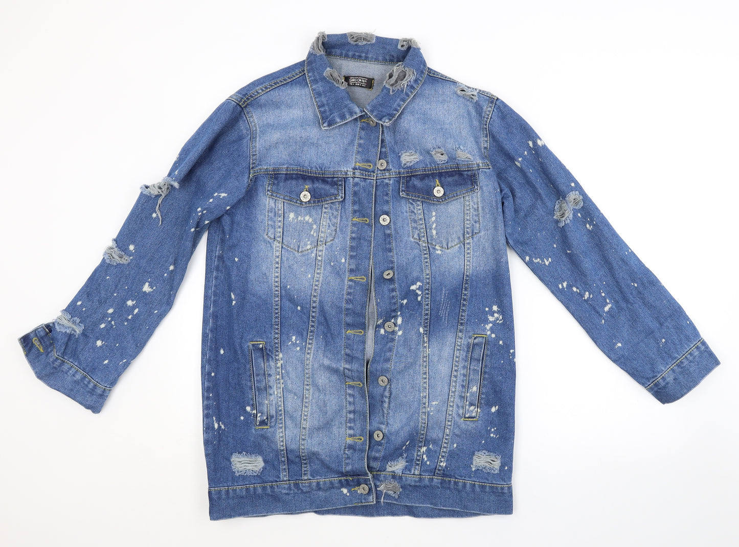 Girls On Film Womens Blue   Jacket  Size 12