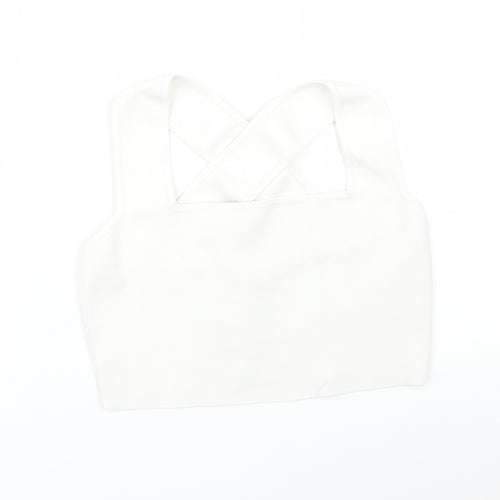 H&M Womens White   Basic T-Shirt Size M