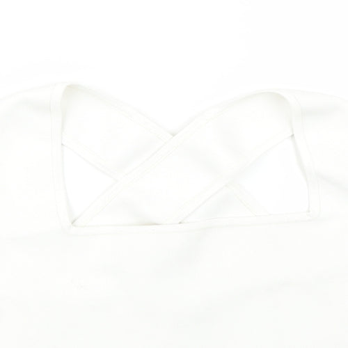 H&M Womens White   Basic T-Shirt Size M