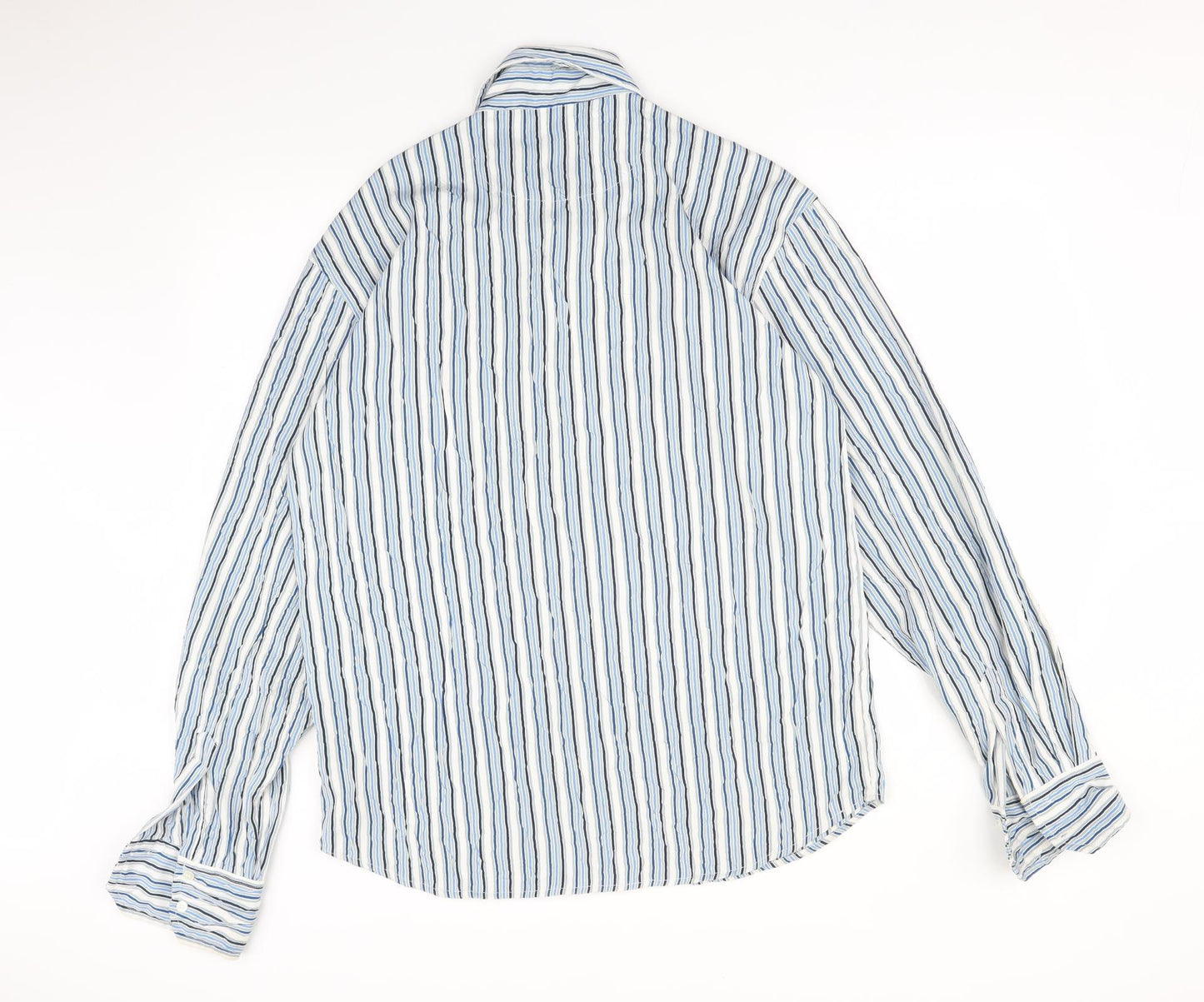 FOXHOLE Mens Multicoloured Striped   Button-Up Size XL