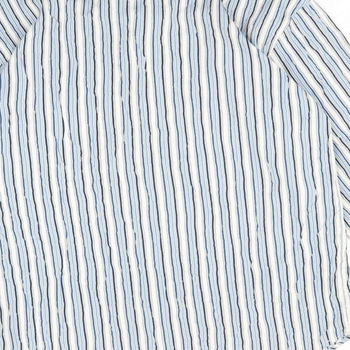 FOXHOLE Mens Multicoloured Striped   Button-Up Size XL