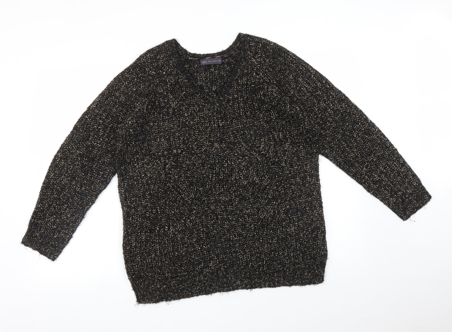 M&S Womens Multicoloured   Pullover Jumper Size 12