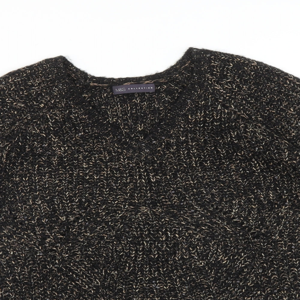 M&S Womens Multicoloured   Pullover Jumper Size 12