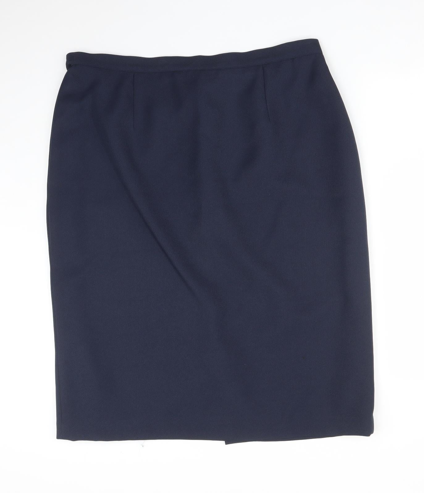 Preworn Womens Blue   Straight & Pencil Skirt Size 22
