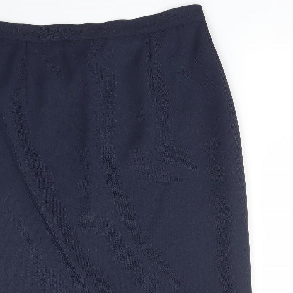 Preworn Womens Blue   Straight & Pencil Skirt Size 22
