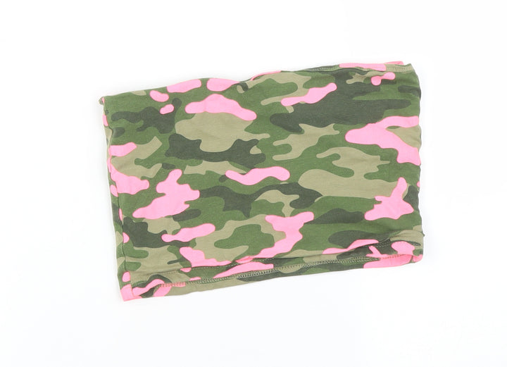 Matalan Girls Multicoloured Camouflage  Basic T-Shirt Size 12 Years
