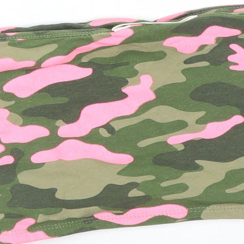 Matalan Girls Multicoloured Camouflage  Basic T-Shirt Size 12 Years
