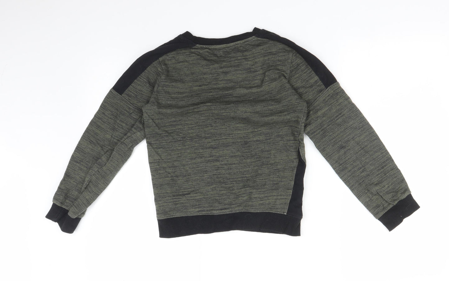 M&Co Boys Green   Pullover Sweatshirt Size 9-10 Years