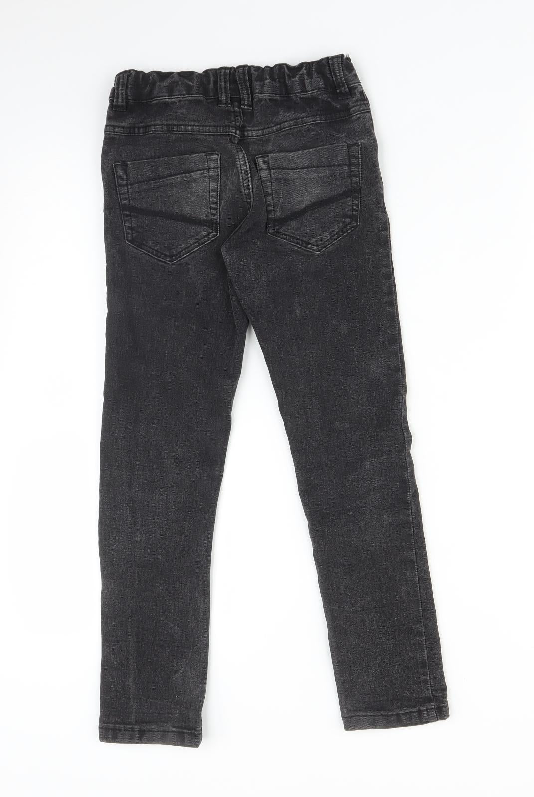 M&Co Boys Black   Skinny Jeans Size 7-8 Years