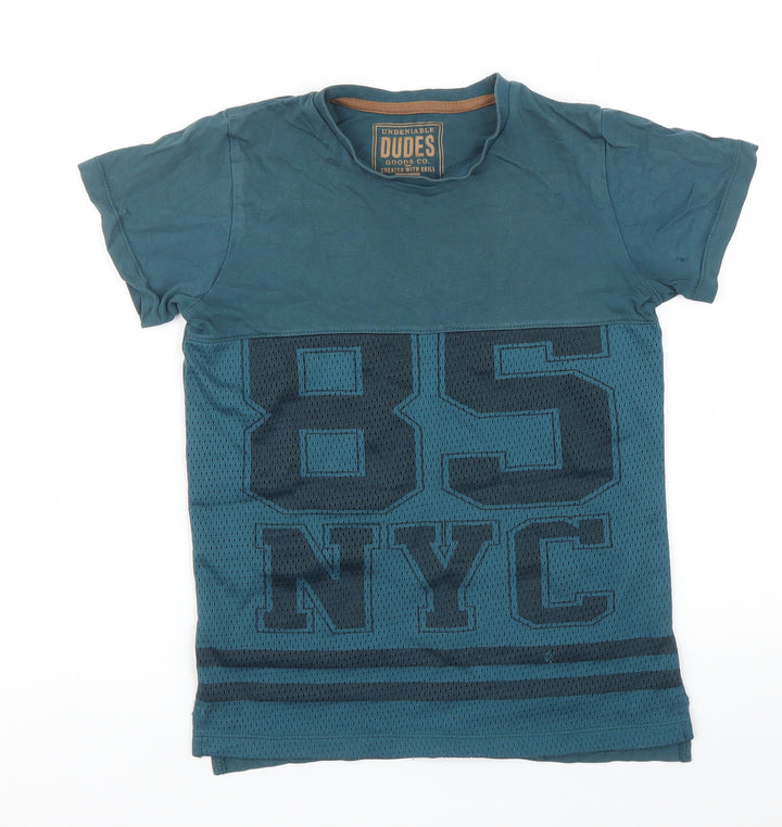 GOODS CO. Boys Blue Basic T-Shirt Size 8 Years - 85 NYC