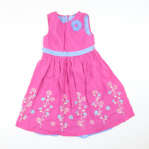John Lewis Girls Multicoloured Floral  A-Line  Size 11 Years