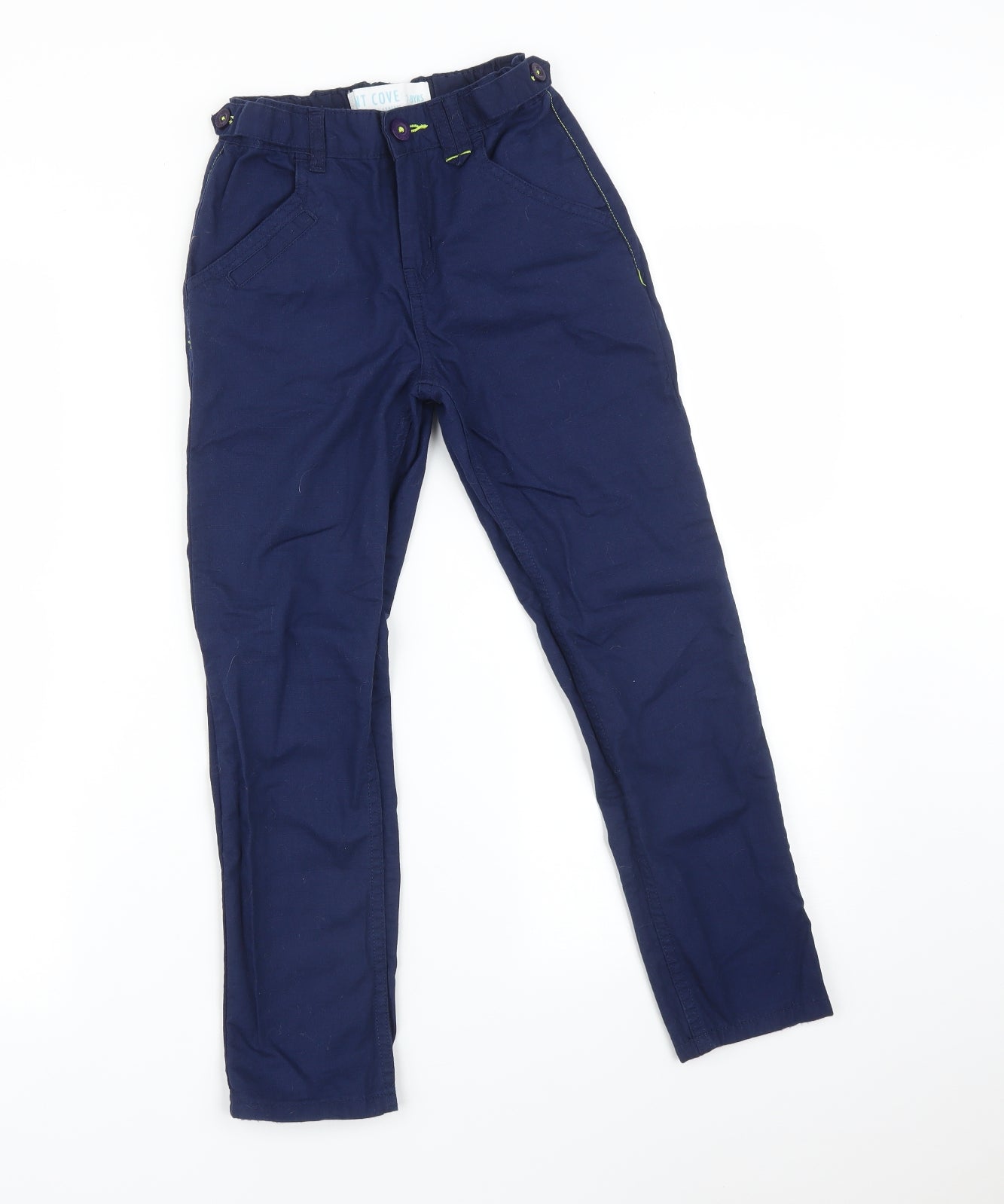 POINT COVE Boys Blue   Chino Trousers Size 7-8 Years