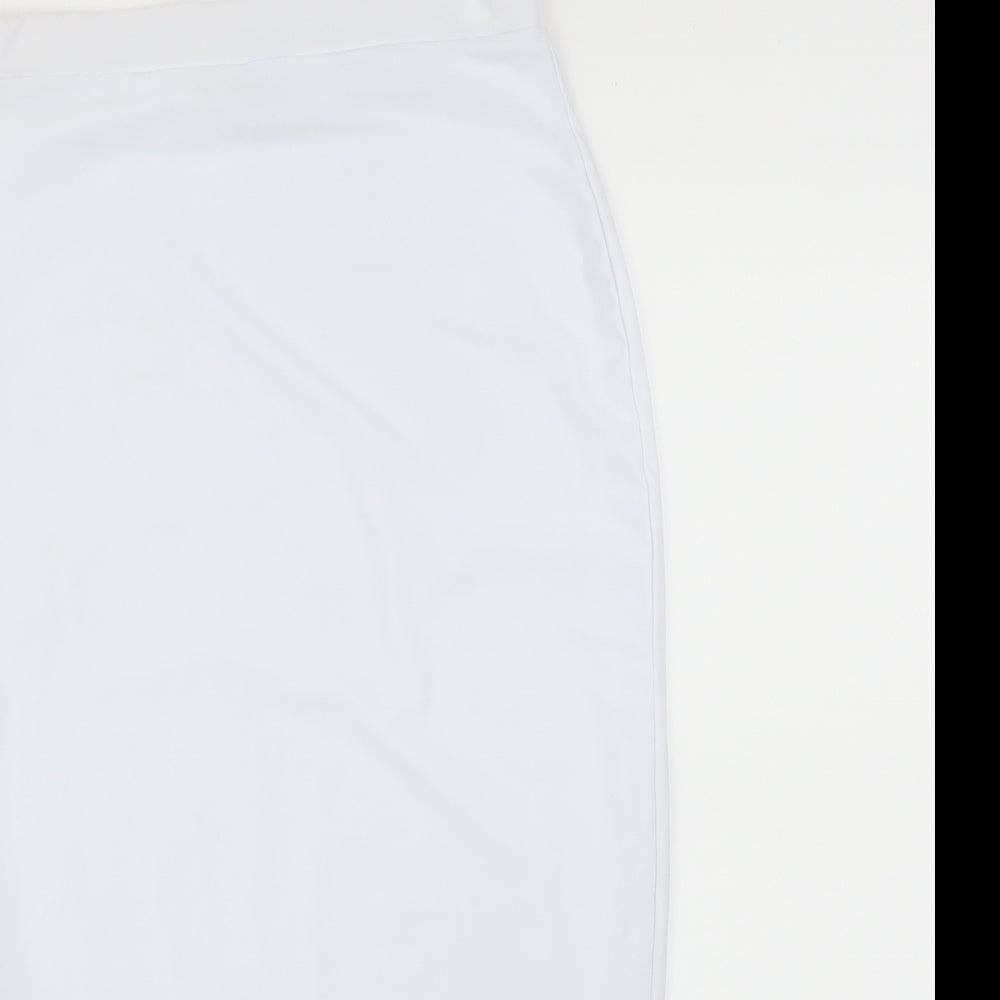 PRETTYLITTLETHING Womens White   Straight & Pencil Skirt Size 10
