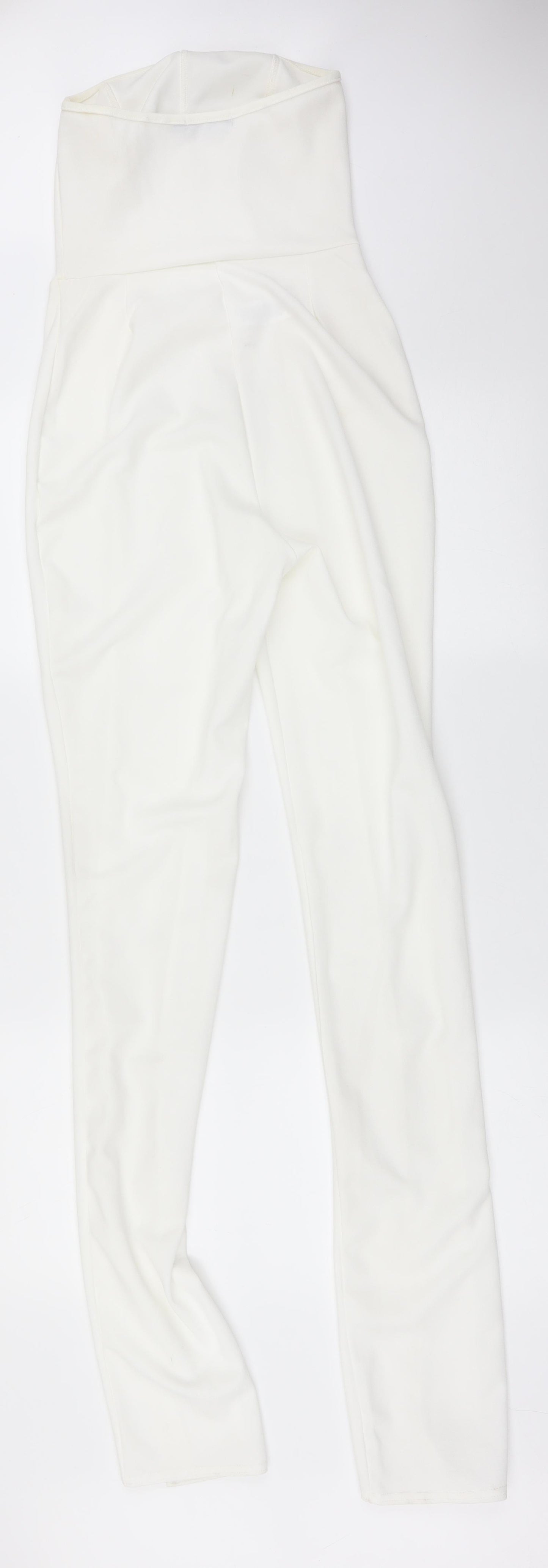 Boohoo Womens White   Jumpsuit One-Piece Size 8