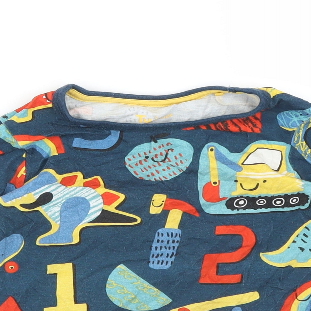 TU Baby Multicoloured Geometric  Basic T-Shirt Size 9-12 Months