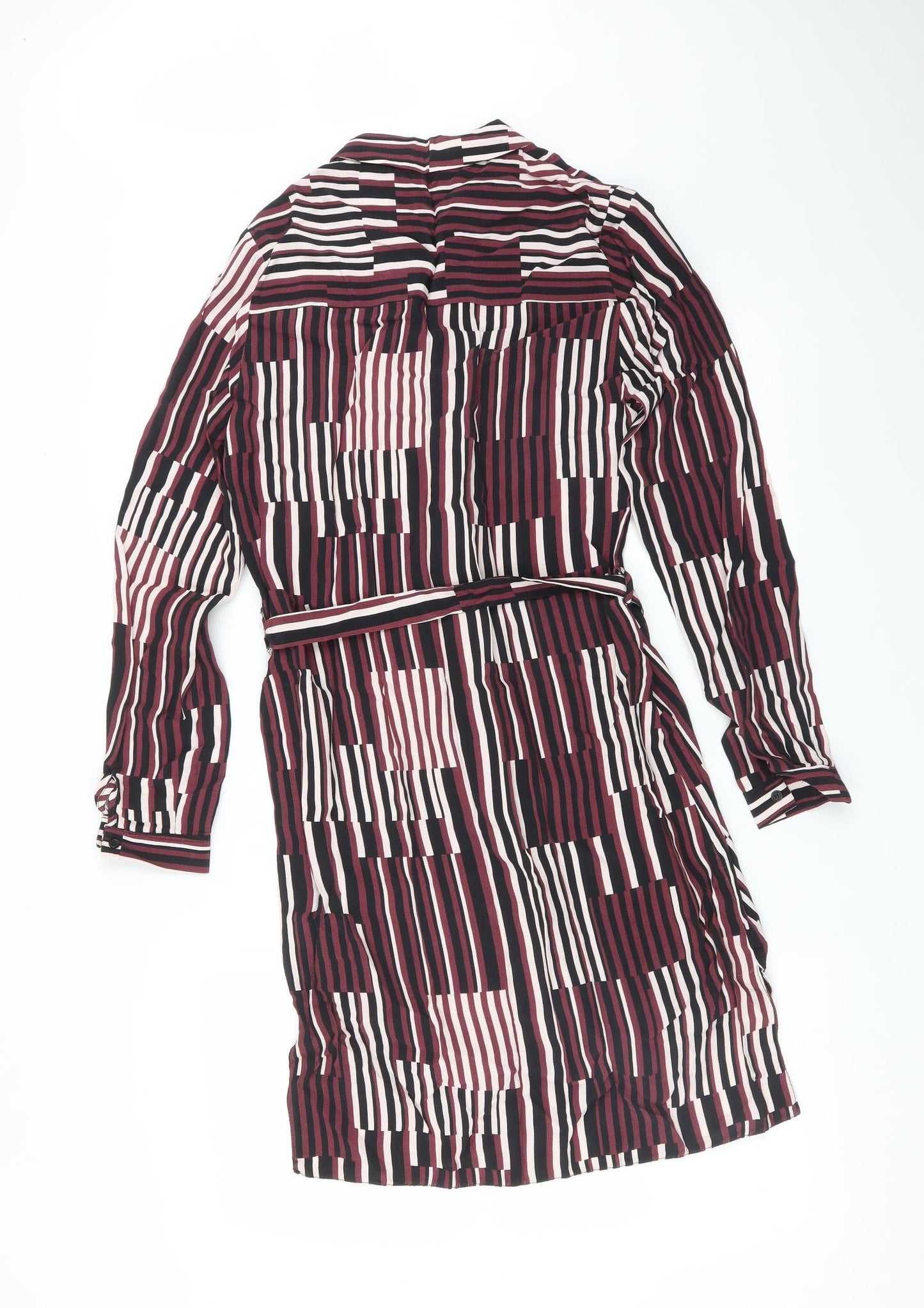 New Look Womens Multicoloured Striped  Shirt Dress  Size 8
