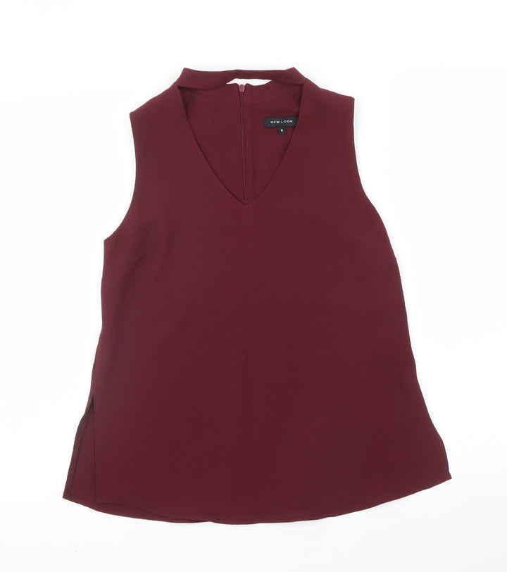 New Look Womens Red   Basic T-Shirt Size 6