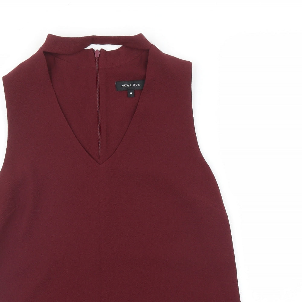 New Look Womens Red   Basic T-Shirt Size 6