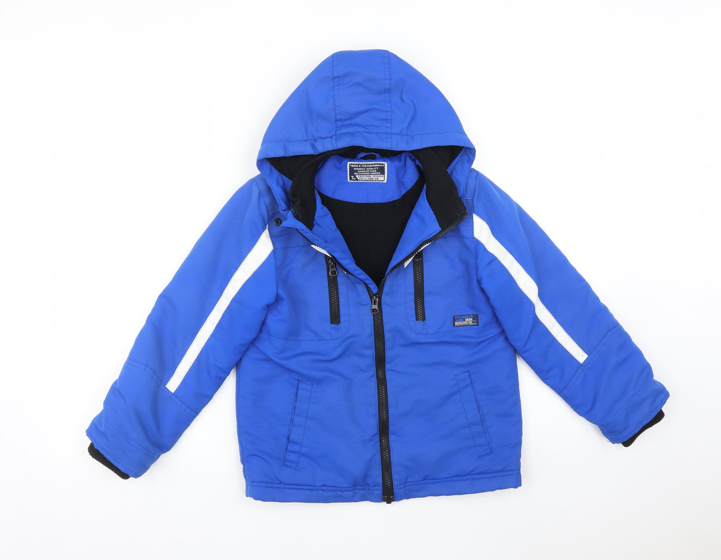 TU Boys Blue   Overcoat Coat Size 8 Years