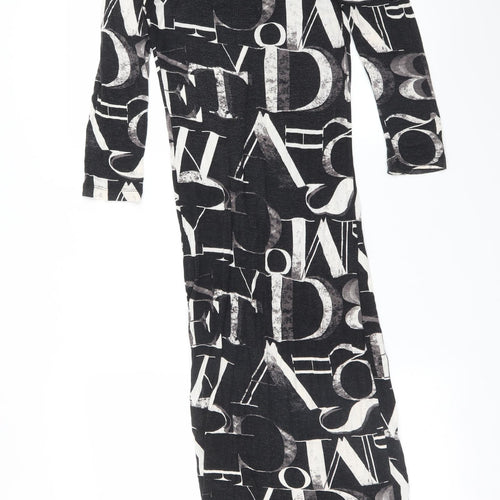 VERO MODA Womens Multicoloured Geometric  Bodycon  Size M