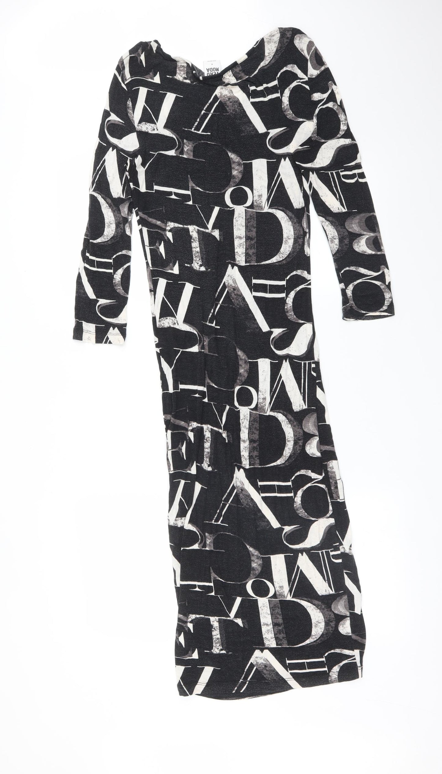 VERO MODA Womens Multicoloured Geometric  Bodycon  Size M
