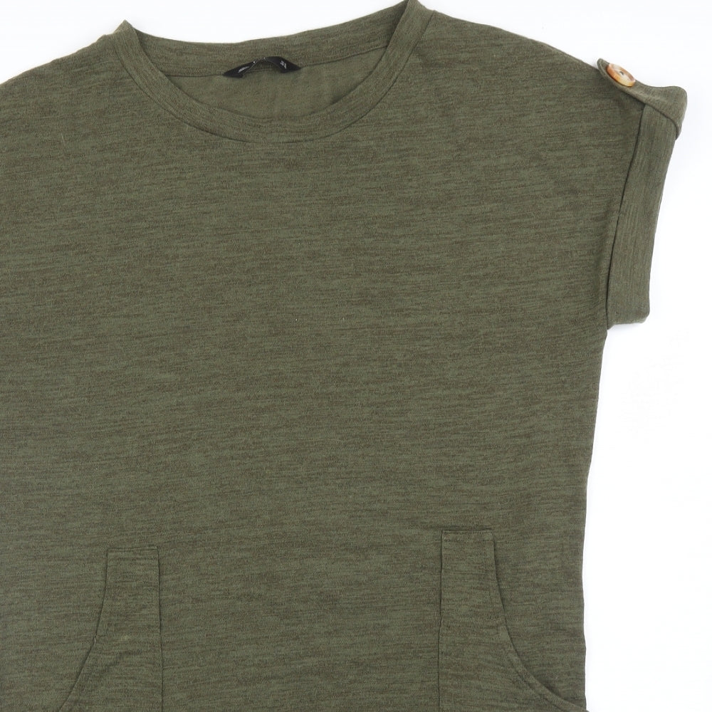 F&F Womens Green   Basic T-Shirt Size 14