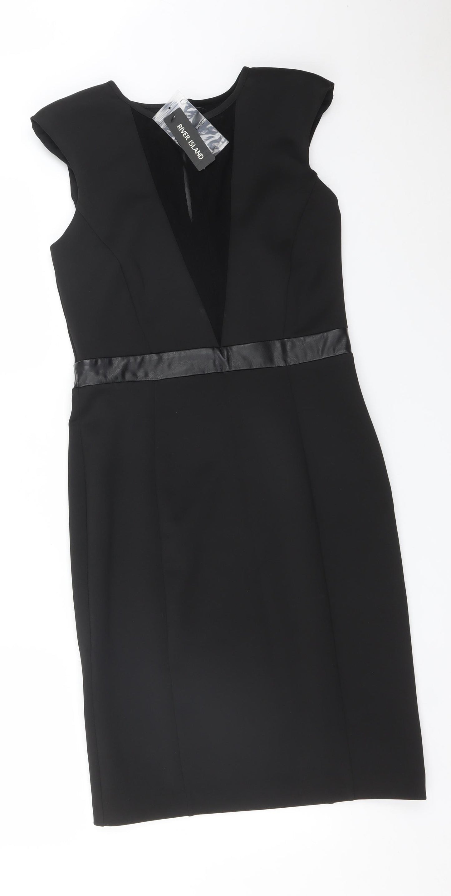 River Island Womens Black   Bodycon  Size 8