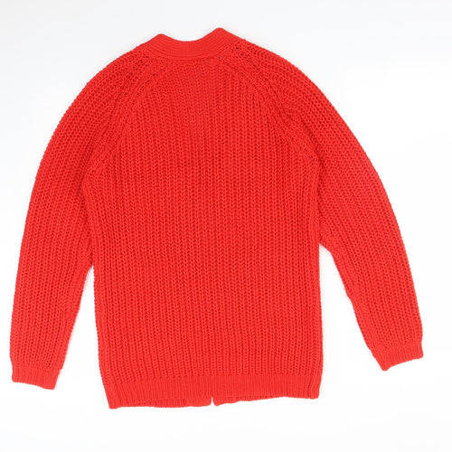 NEXT Womens Red   Cardigan Jumper Size XS