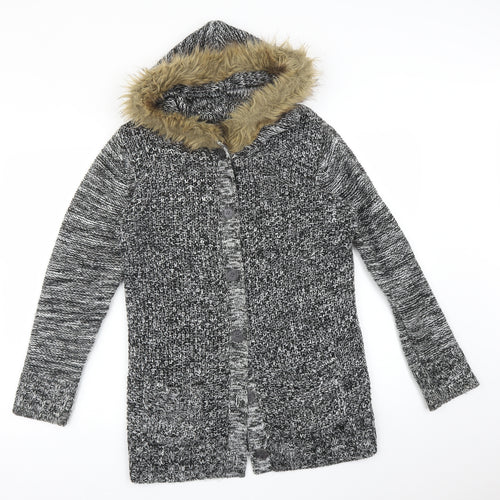 BE YOU Womens Multicoloured   Jacket Coat Size 14
