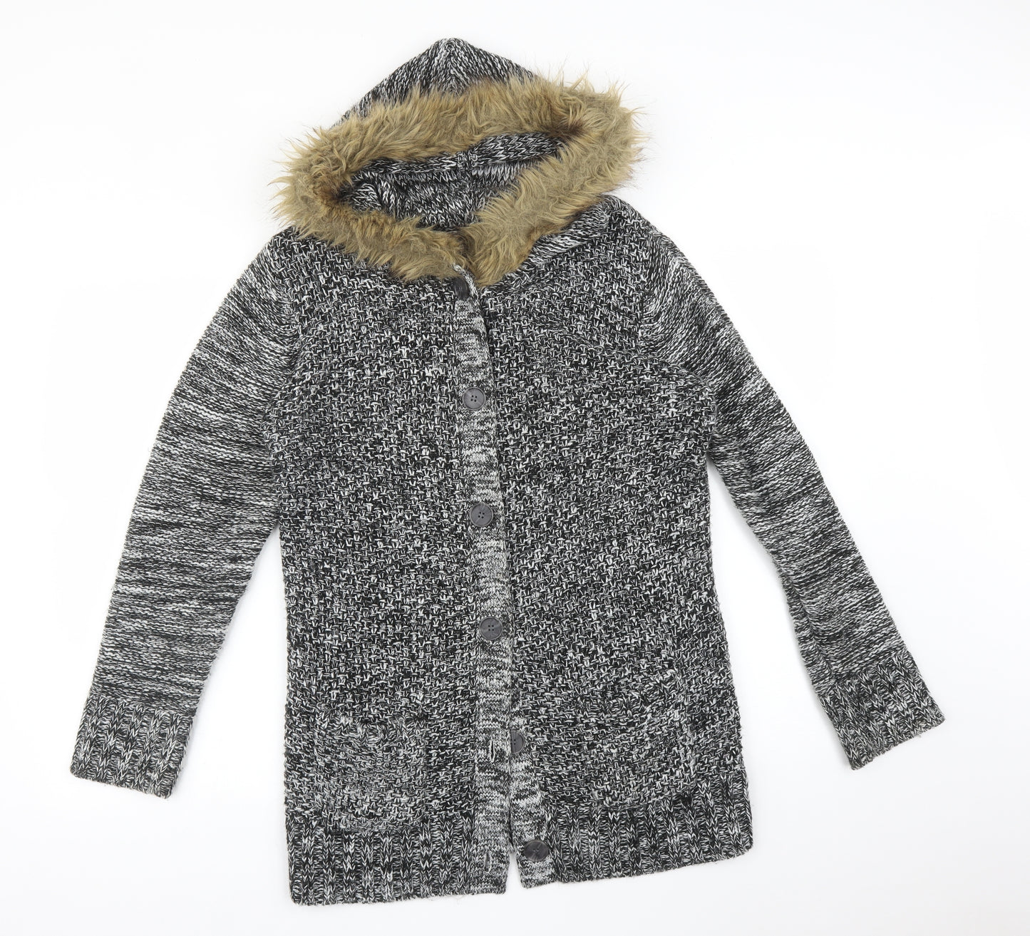 BE YOU Womens Multicoloured   Jacket Coat Size 14