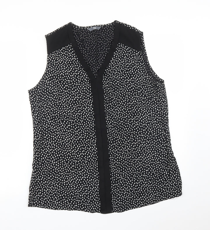 BHS Womens Multicoloured Polka Dot Basic Blouse Size 16