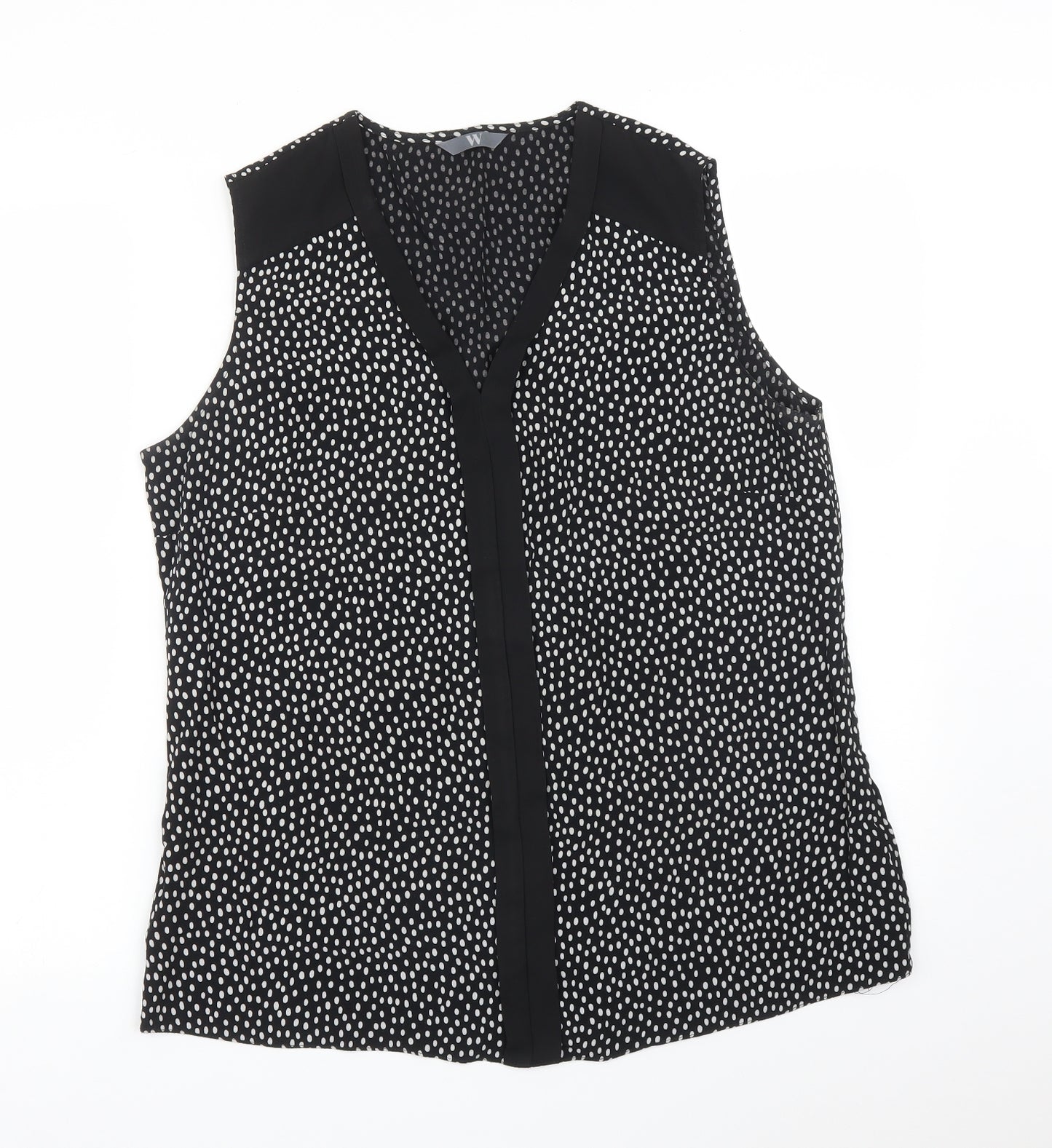 BHS Womens Multicoloured Polka Dot  Basic Blouse Size 16
