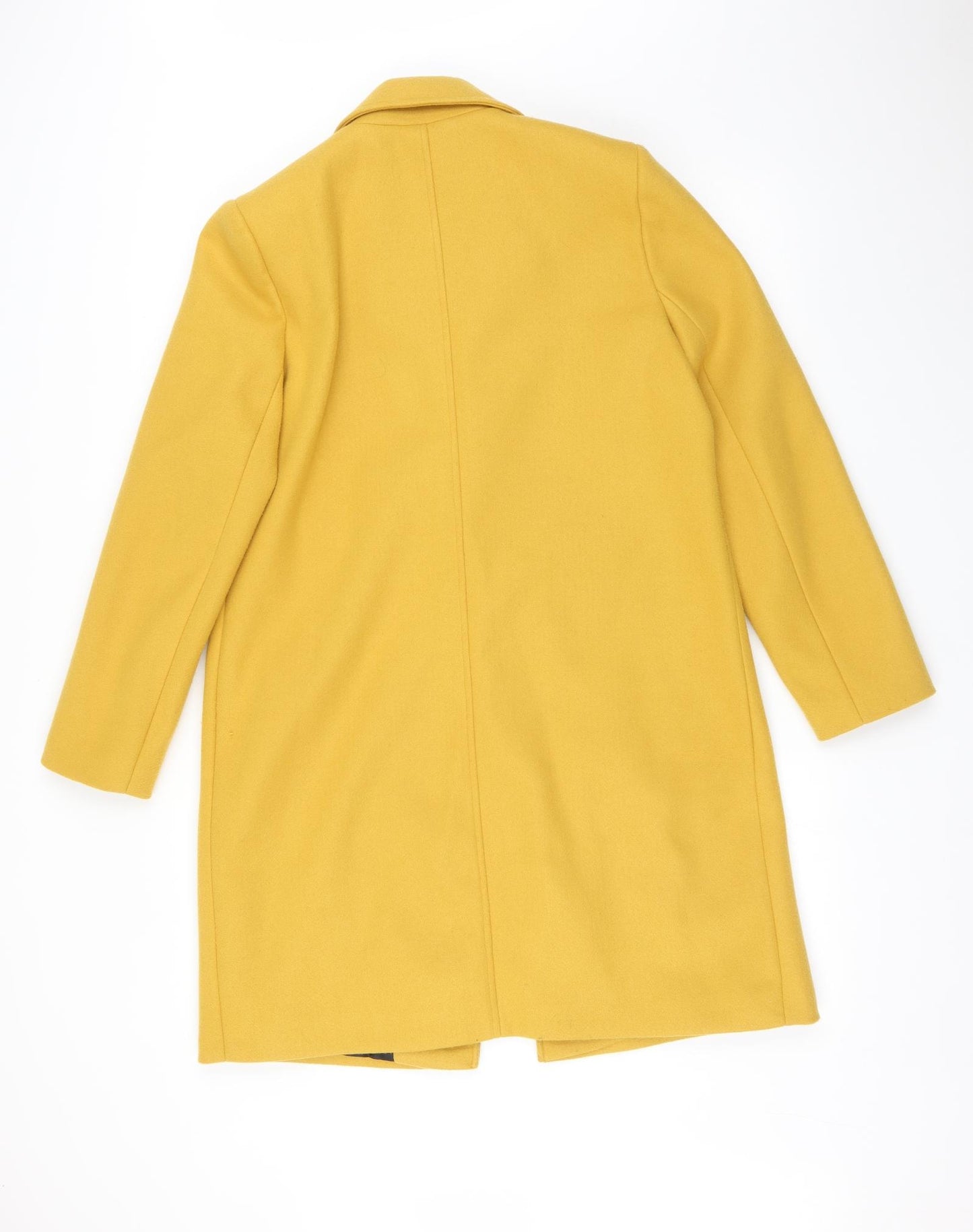 Papaya Womens Yellow   Trench Coat Coat Size 14