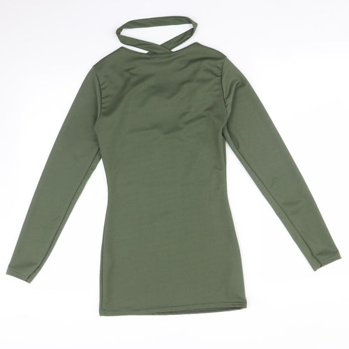 I-X LONDON Womens Green   Basic T-Shirt Size 8