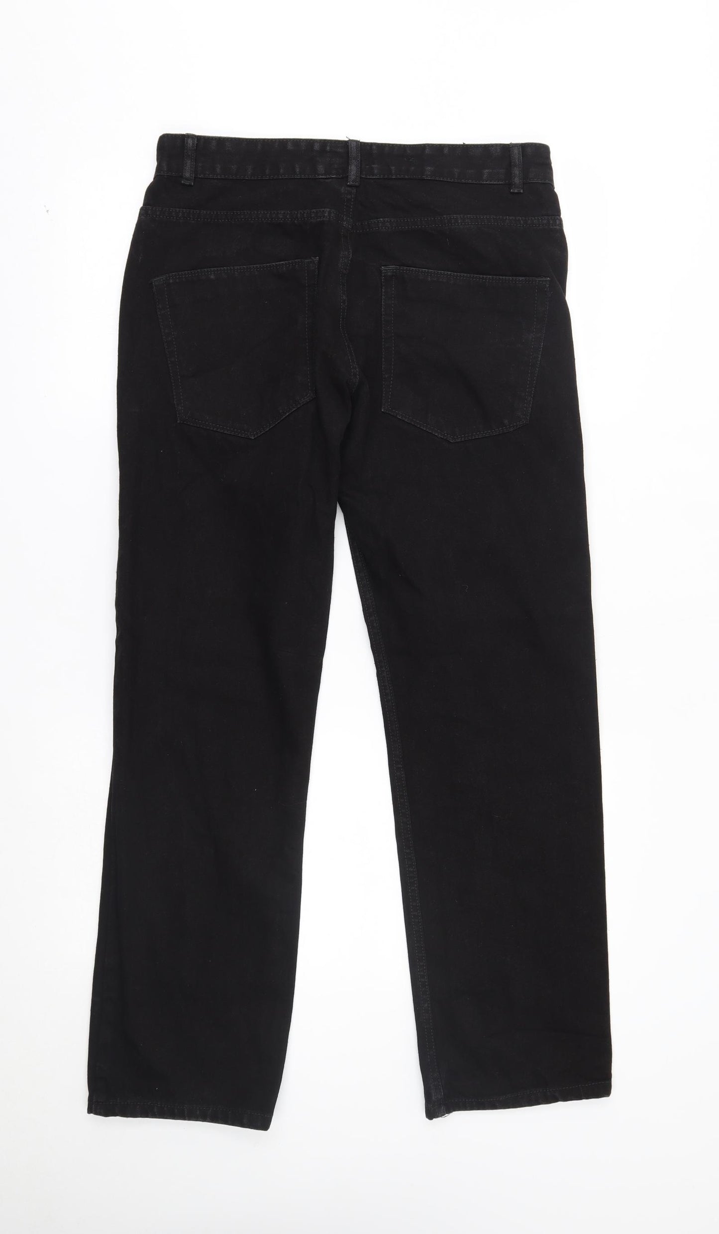 Matalan Mens Black   Straight Jeans Size 32 L30 in