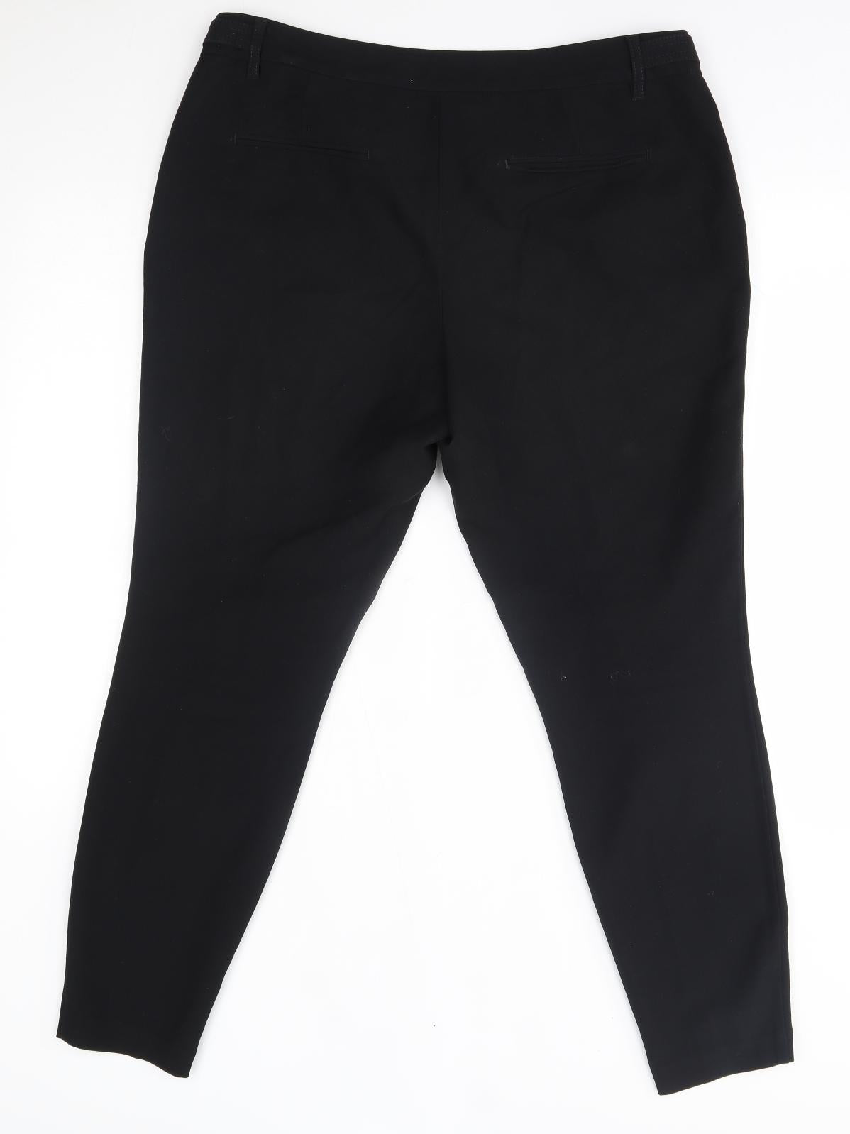 NEXT Womens Black   Trousers  Size 14 L28 in - skinny fit