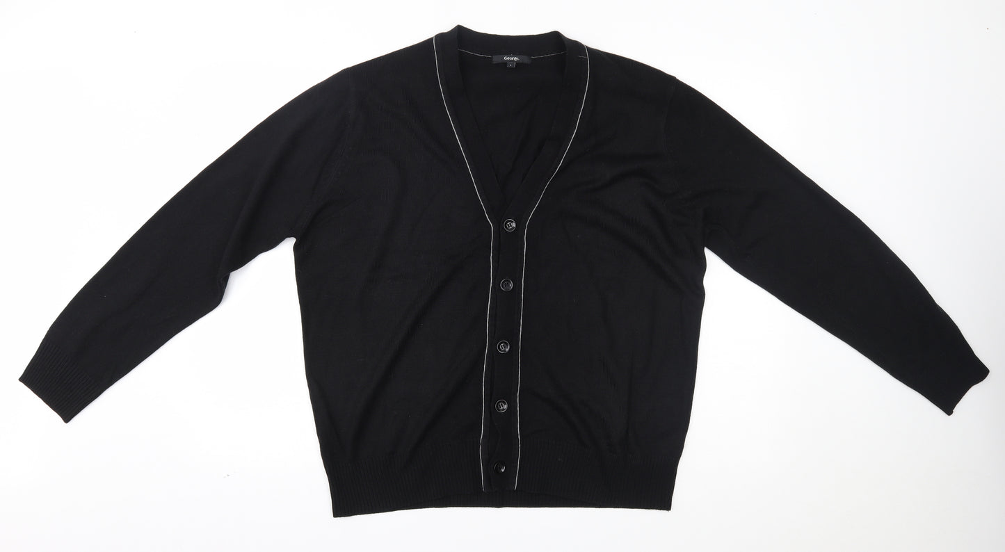 George Womens Black   Cardigan Jumper Size L