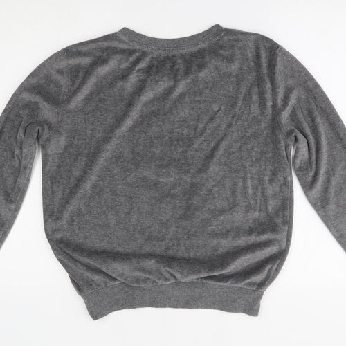 Primark Womens Grey   Pullover Jumper Size XS  - loungewear, the world is a jungle