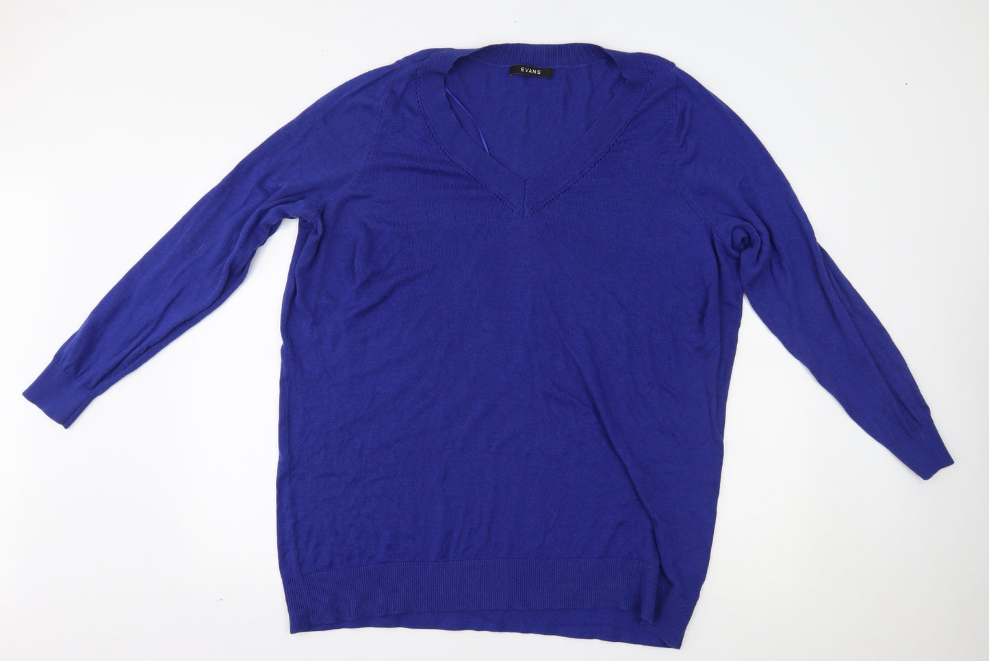 Evans Womens Blue   Pullover Jumper Size 20