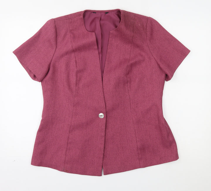 BM Womens Pink Jacket Blazer One Size