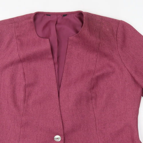 BM Womens Pink   Jacket Blazer One Size