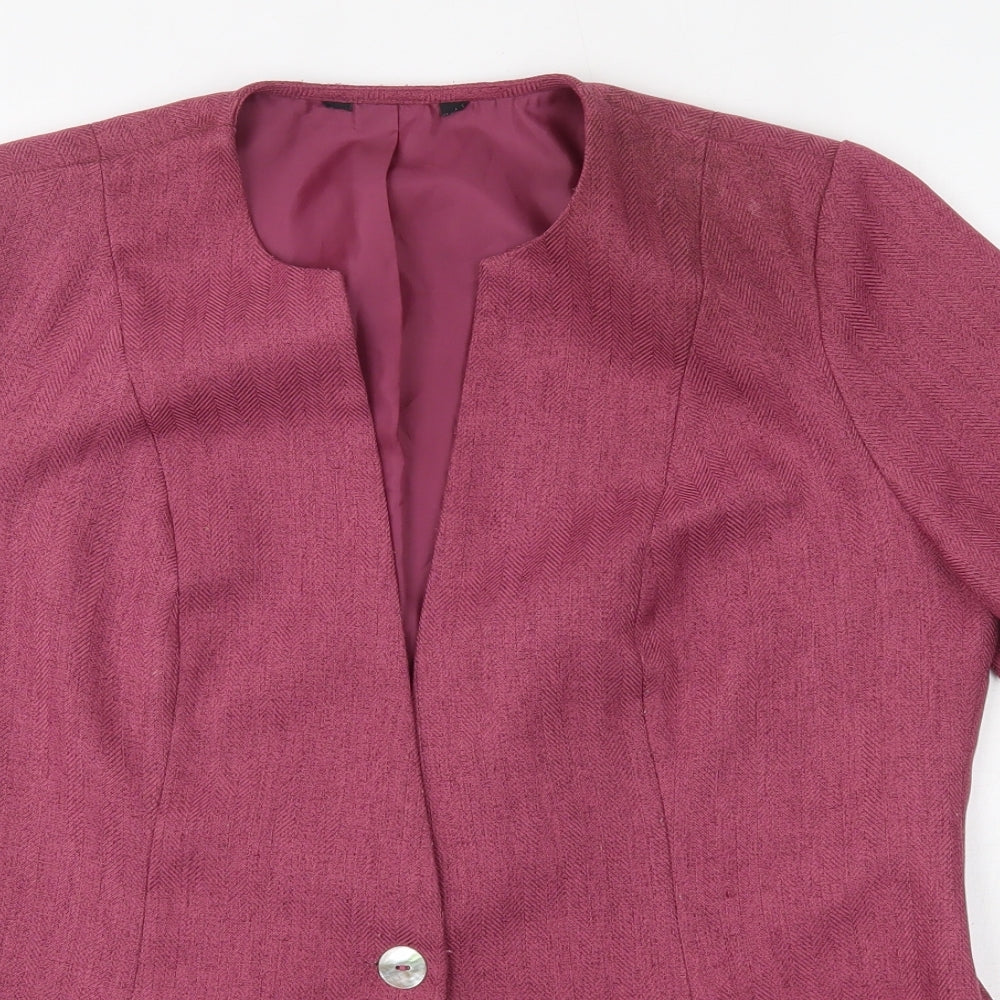 BM Womens Pink   Jacket Blazer One Size