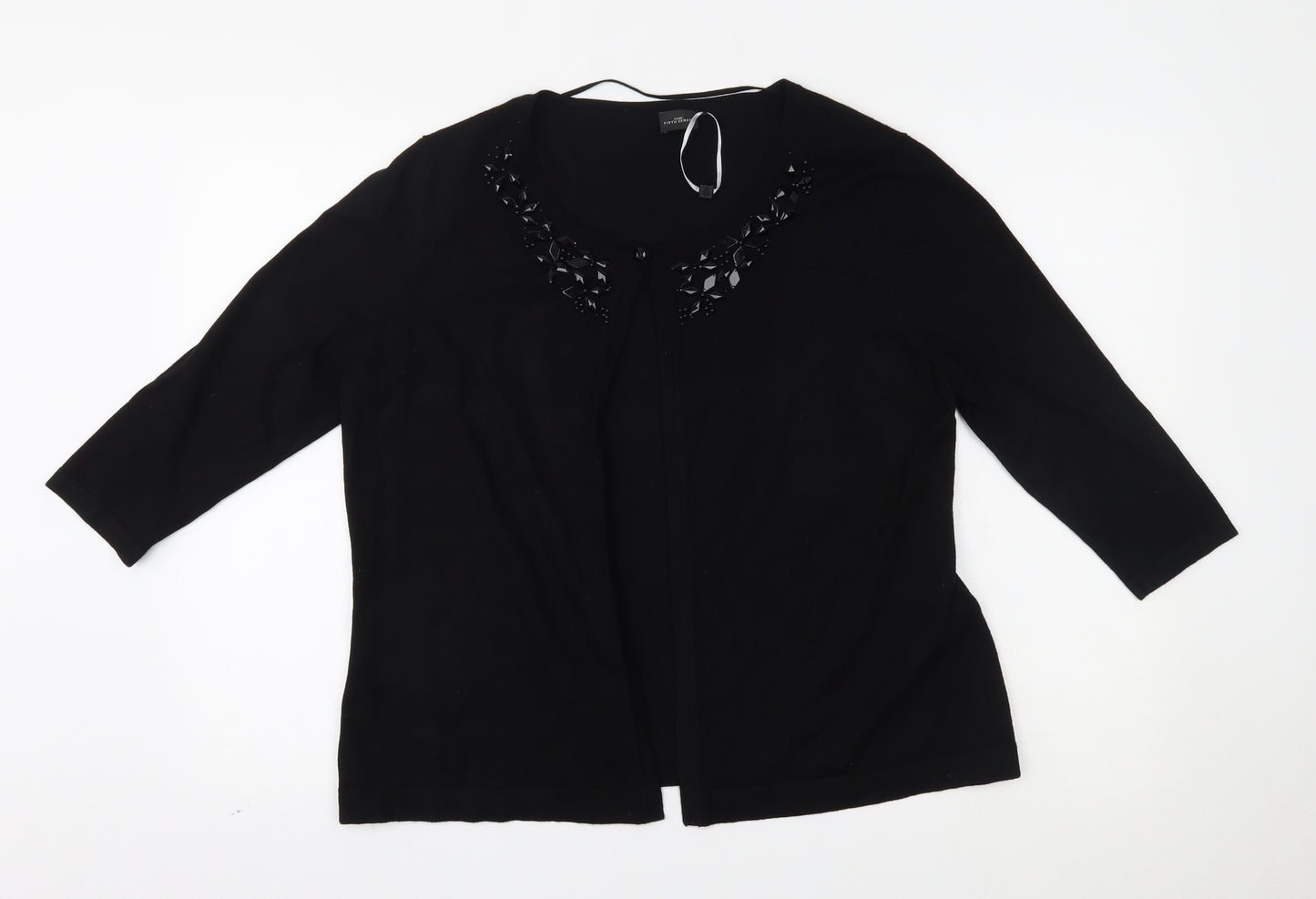 Your Sixth Sense Womens Black   Cardigan Jumper Size L