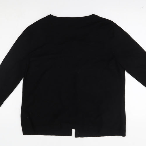 Your Sixth Sense Womens Black   Cardigan Jumper Size L
