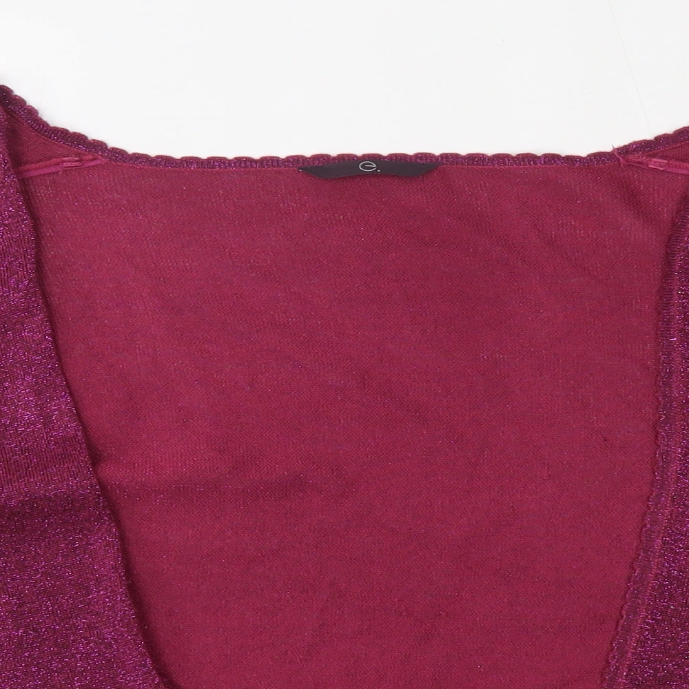 Evans Womens Purple   Shrug Jumper Size 24