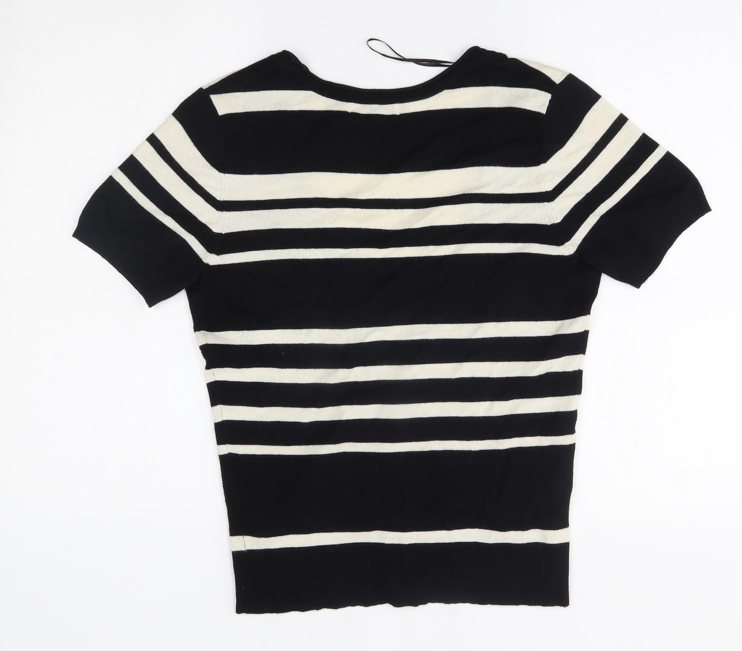 george' Womens Black Striped  Cardigan Jumper Size 12