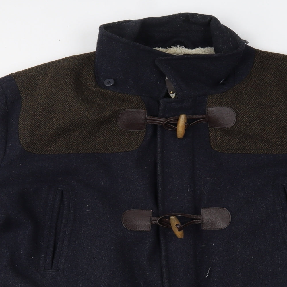 Matalan Mens Blue   Overcoat Coat Size XL